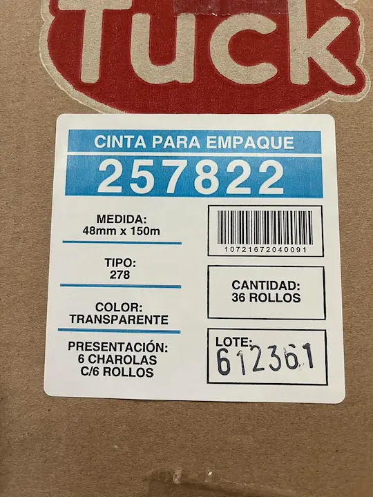 Cinta para empaque